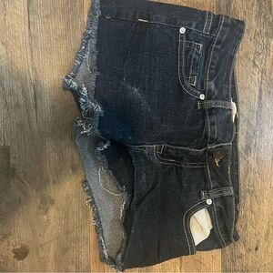No Boundaries Dark Blue Jean Shorts